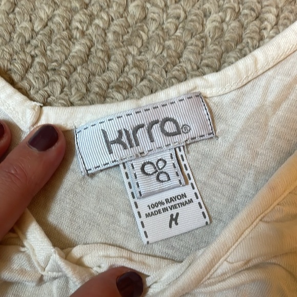 Kirra cream white tank top - Picture 2 of 5